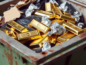 Tiró una lata a la basura: eran sus ahorros en oro valuados en 120.000 euros